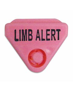 In-A-Snap® Alert Bands® Clasp Plastic "Limb Alert" Pre-Printed Color Text, Interleaving Design, State Standardization Adult/Pediatric Pink - 250 per Package