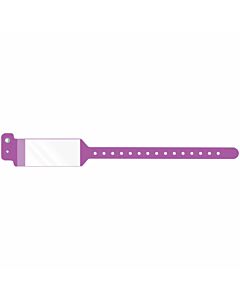 Conf-ID-ent™ Shield Wristband Poly 1 1/4"x10 3/4" Adult/Pediatric Grape - 500 per Case