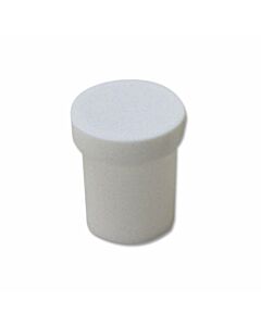 Ointment Jar with Screw-on Cap Plastic 1 oz White 48 per Box