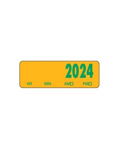 2024 Spee-D-Date™ Label, Year Only, Yellow, 500 per Roll