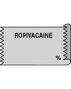 Anesthesia Tape (Removable) Ropivacaine % 1/2" x 500" - 333 Imprints - Gray - 500 Inches per Roll