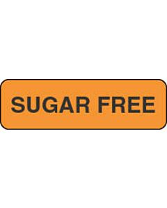 Label Paper Permanent Sugar Free 1 1/4" x 3/8", Fl. Orange, 1000 per Roll