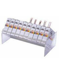 Dispenser Holds 10 Label Boxes Plastic 13-1/8 x 6-3/16 x 5-3/8 Clear 1 per Each