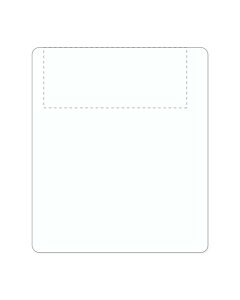 Direct Thermal HIPAA Compliant Perforated Label, Paper, 3" x 3-1/2," 3" Core