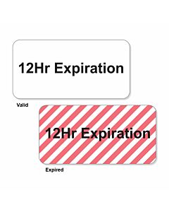 12 Hours Self-Expiring Label (with Imprint), 1000 per Kit