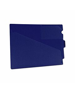 Outguide Center Tab Letter Size 2 Pockets Blue Vinyl 12-7/8" x 9-1/2", 25 per Box