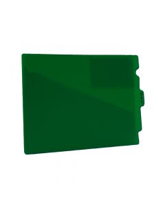 Outguide Center Tab Letter Size 2 Pockets Green Vinyl 12-7/8" x 9-1/2", 25 per Box