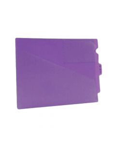 Outguide Center Tab Letter Size 2 Pockets Lavender Vinyl 12-7/8" x 9-1/2", 25 per Box