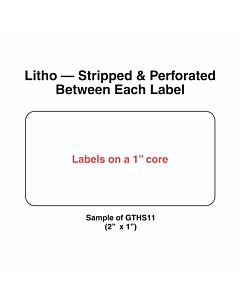 Label Paper Permanent 1" Core 2 1/2"x1 1/2" White 1000 per Roll