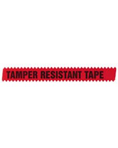 Tamper Resistant Tape Synthetic, Removable 1/2" X 1296" Red 288 Imprints per Roll, 2 Rolls per Box