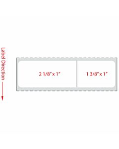 Label Direct Thermal Paper Permanent 3" Core 3 1"/2"x1 White 5000 per Roll