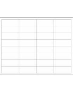 Chart Labels Laser 2 5/8"x1 White - 100 per Pack