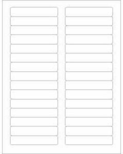 Chart Labels Laser 3-7/16" x 21/32" White - 100 per Pack