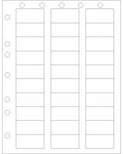 Chart Labels Laser Portrait with Holes 2x1 White - 30 Labels per Sheet, 4 Pks of 250 Sheets per Case