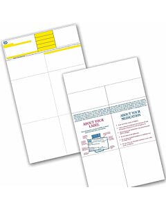 Paper/Label Form Laser, Permanent, "VA", 8-1/2" X 14", White with Yellow, 1000 Sheets per Box