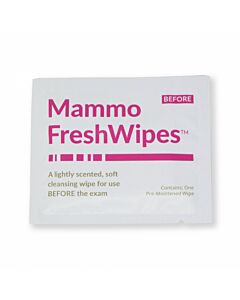 FreshWipes™ Mammography Patient Wipe Pre-moistened Cleansing Towelette Individually Packaged for Use Before Patient Exam - 500 per Case