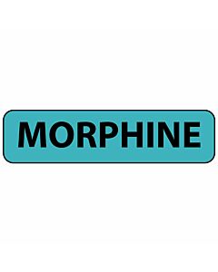 Label Paper Removable Morphine, 1" Core, 1 1/4" x 5/16", Blue, 760 per Roll