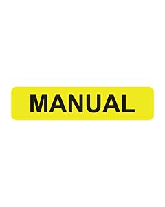 Label Paper Permanent Manual, 1" Core, 1 1/4" x 5/16", Yellow, 760 per Roll