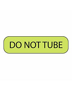 Label Paper Removable Do Not Tube, 1" Core, 1 7/16" x 3/8", Fl. Chartreuse, 666 per Roll