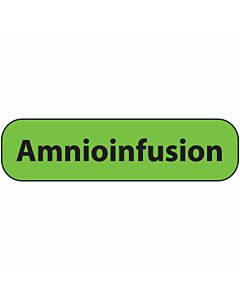 Label Paper Permanent Amnioinfusion 1" Core 1 7/16"x3/8" Fl. Green 666 per Roll
