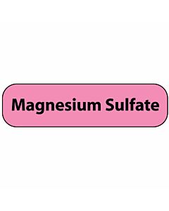 Label Paper Removable Magnesium Sulfate, 1" Core, 1 7/16" x 3/8", Fl. Pink, 666 per Roll