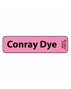 Label Paper Removable Conray Dye, 1" Core, 1 7/16" x 3/8", Fl. Pink, 666 per Roll