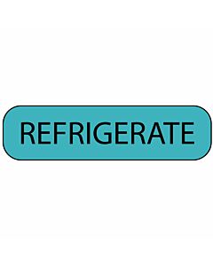 Label Paper Removable Refrigerate, 1" Core, 1 7/16" x 3/8", Blue, 666 per Roll