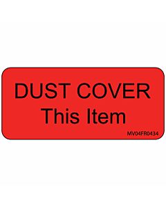 Label Paper Permanent Dust COver This 1" Core 2 1/4"x1 Fl. Red 420 per Roll