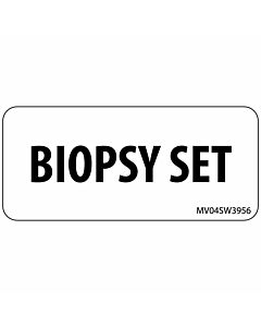 Label Paper Removable Biopsy Set, 1" Core, 2 1/4" x 1", White, 420 per Roll