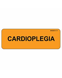 Label Paper Removable Cardioplegia, 1" Core, 2 15/16" x 1", Fl. Orange, 333 per Roll