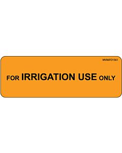 Label Paper Removable For Irrigation Use, 1" Core, 2 15/16" x 1", Fl. Orange, 333 per Roll