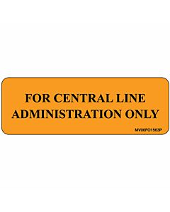 Label Paper Permanent for Central Line 1" Core 2 15/16"x1 Fl. Orange 333 per Roll