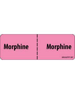 Label Paper Removable Morphine: Morphine, 1" Core, 2 15/16" x 1", Fl. Pink, 333 per Roll