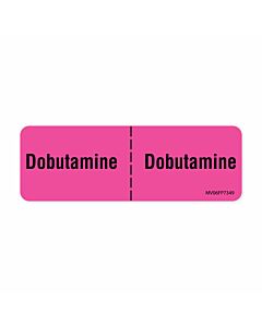 Communication Label (Paper, Removable) Dobutamine ¦ 2-15/16" x 1 Fluorescent Pink - 333 per Roll