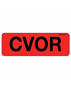 Label Paper Permanent Cvor 1" Core 2 15/16"x1 Fl. Red 333 per Roll