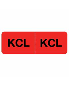 Label Paper Permanent KCL KCL, 1" Core, 2 15/16" x 1, Fl. Red, 333 per Roll