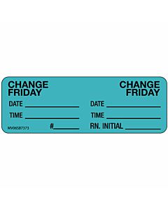 Label Paper Removable Change Friday, 1" Core, 2 15/16" x 1", Blue, 333 per Roll