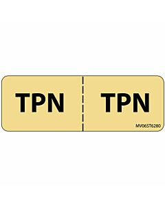Label Paper Removable TPN: TPN, 1" Core, 2 15/16" x 1", Tan, 333 per Roll