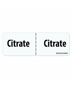 Label Paper Permanent Citrate 1" Core 2 15/16"x1 White 333 per Roll