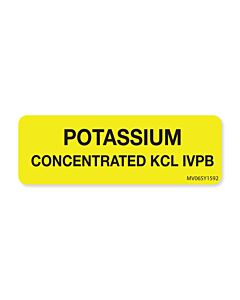 Label Paper Permanent Potassium, 1" Core, 2 15/16" x 1", Yellow, 333 per Roll