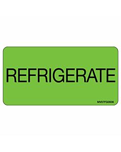 Label Paper Removable Refrigerate, 1" Core, 2 15/16" x 1", 1/2", Fl. Green, 333 per Roll