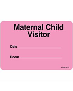 Label Paper Removable Maternal Child, 1" Core, 2" 15/16" x 2, Fl. Pink, 333 per Roll