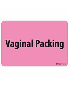 Label Paper Removable Vaginal Packing, 1" Core, 2" 15/16" x 2, Fl. Pink, 333 per Roll
