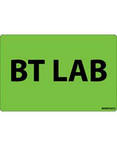 Communication Label (Paper, Removable) Bt Lab 4" x 2 5/8" Fluorescent Green - 375 per Roll