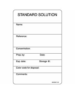 Label Paper Removable Standard Solution, 1" Core, 4" x 2 5/8", White, 375 per Roll