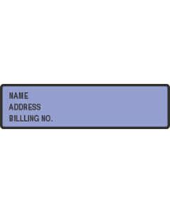 Binder/Chart Label Flex for Vinyl Binders Paper Removable Name Address Billing 5 3/8" x 1 3/8" Lavender 500 per Roll