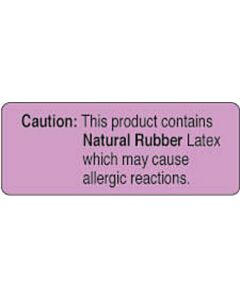 Label Paper Permanent Caution: This  2 1/4"x7/8" Lavender 1000 per Roll