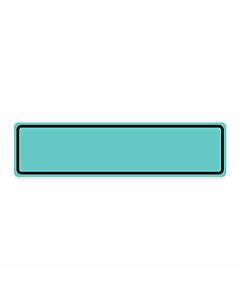 Binder/Chart Label Paper Removable 1" Core 5 3/8" x 1 3/8" Aqua 200 per Roll
