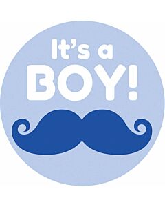 Label Pediatric Award Sticker, Paper, Removable, "It's a Boy!", Blue, 250 per Roll