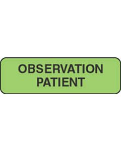 Label Paper Permanent Observation Patient 1 1/4" x 3/8", Fl. Green, 1000 per Roll